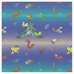 Science, Insect Bug Lover Christmas Tree Fabric