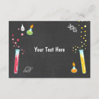 Science Insert card Science Party Experiment RSVP
