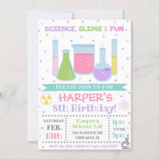 Science Invitation Anniversaire Science Invitation
