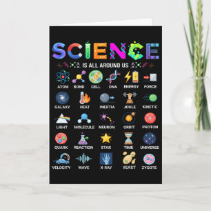 Science Is All Around Us Alphabet A-z Stem Teacher Card