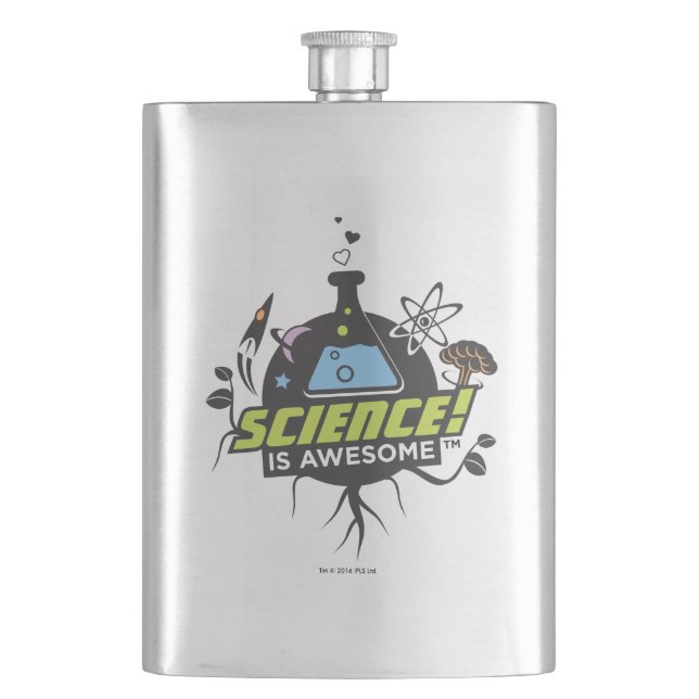 Science Is Awesome Hip Flask (Front)