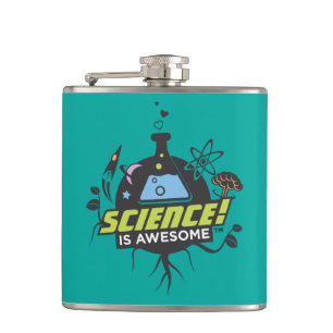 Science Is Awesome Hip Flask