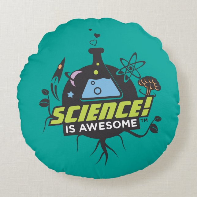 Science Is Awesome Round Pillow (Front)