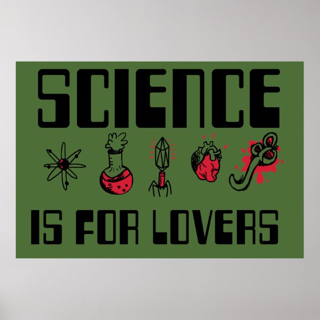 Science is for Lovers Poster (Front)