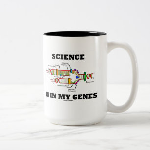 Science Is In My Genes Biology DNA Replication Two-Tone Coffee Mug