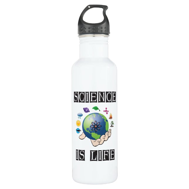 Science is life 710 ml water bottle (Front)
