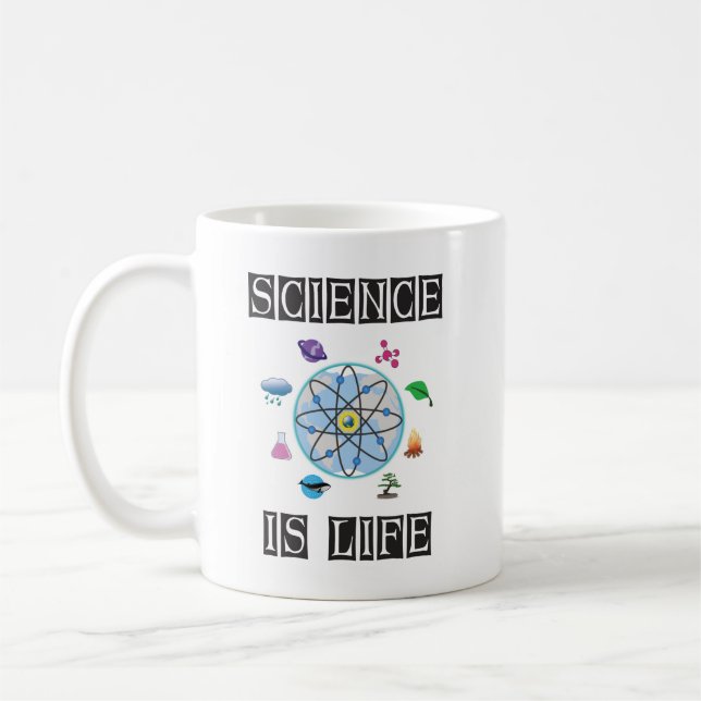 Science is life coffee mug (Left)