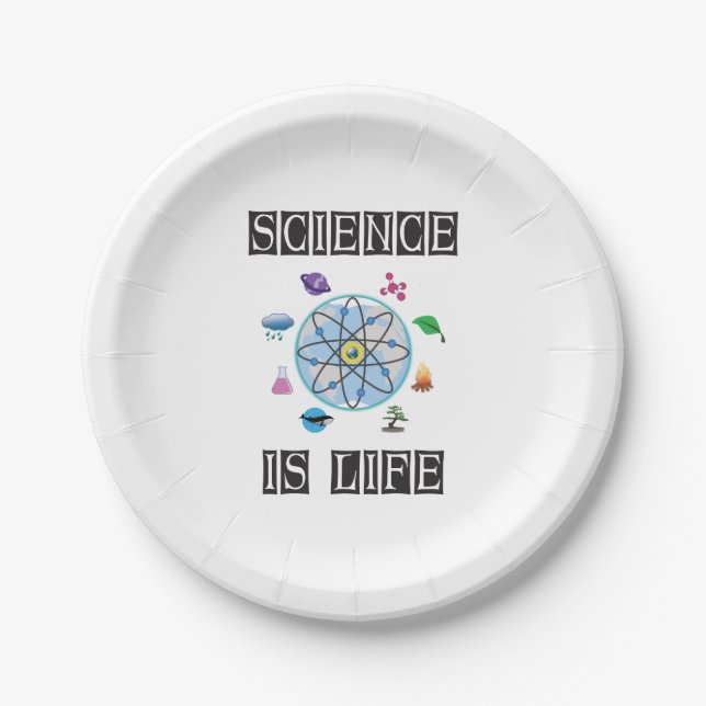 Science is life paper plate (Front)
