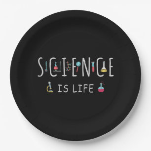 Science is life paper plate
