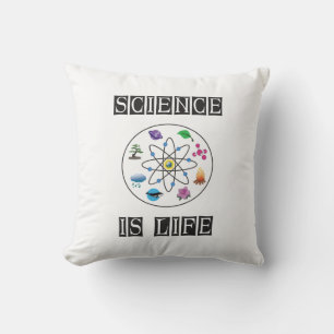 Science is life throw pillow