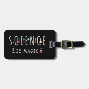 Science is magic luggage tag