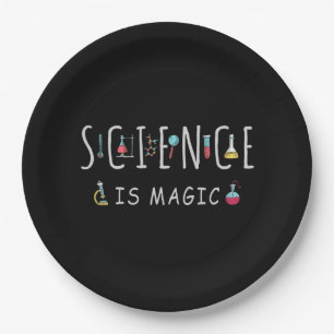 Science is magic paper plate
