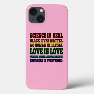 Science is Real Black Lives Matter iPhone 13 Case