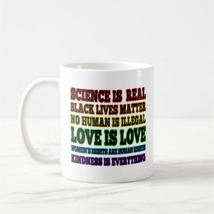 Science is Real Black Lives Matter Coffee Mug
