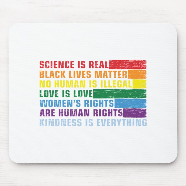 Science Is Real Black Lives Matter Mouse Pad (Front)