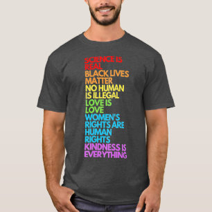 Science is Real Black Lives Matter Pride Month (1 T-Shirt