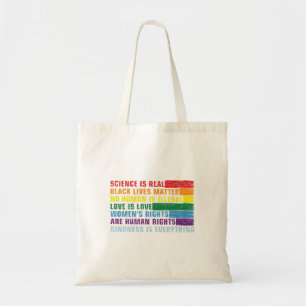 Science Is Real Black Lives Matter Tote Bag