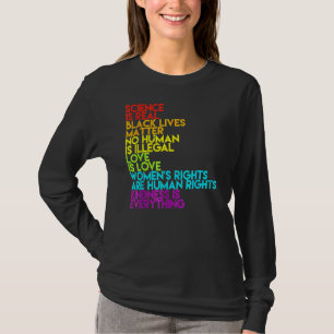 Science Is Real Lgbt Pride Lgbt Community Human R T-Shirt