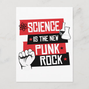 SCIENCE IS THE NEW PUNK ROCK POSTCARD