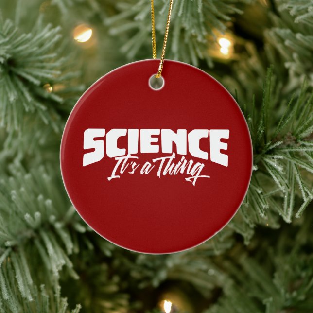 Science (It's a Thing) Ceramic Ornament (Tree)