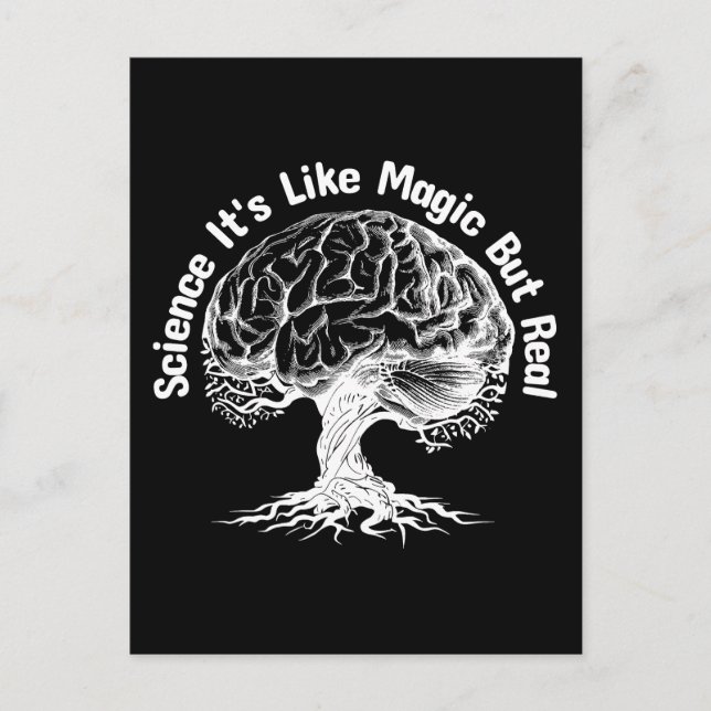 science it's like magic but real postcard (Front)