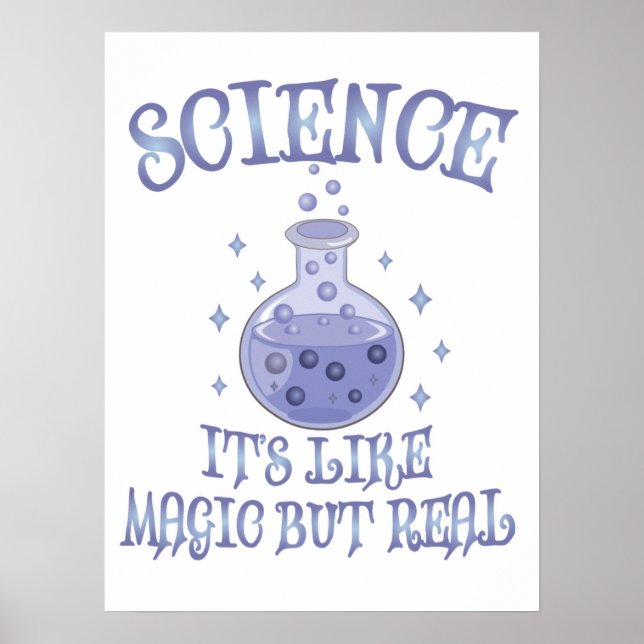 Science - It's Like Magic But Real Poster (Front)