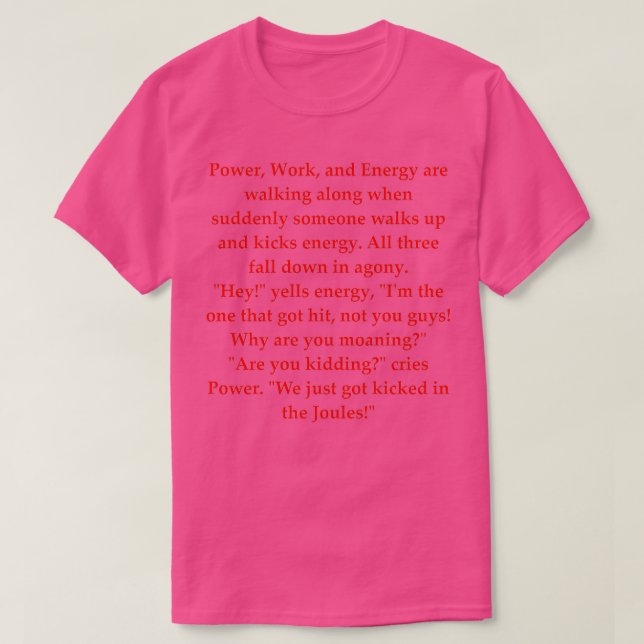 Science Joke 50 T-Shirt (Design Front)