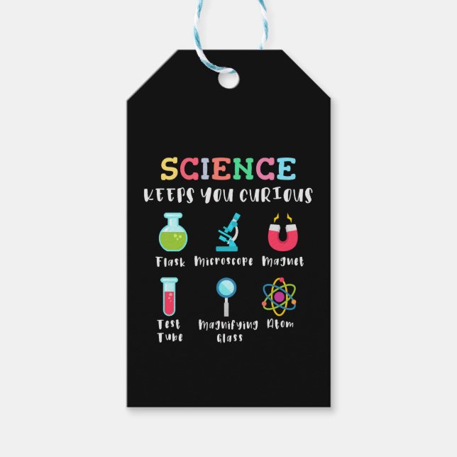 Science keeps you curious gift tags (Front)