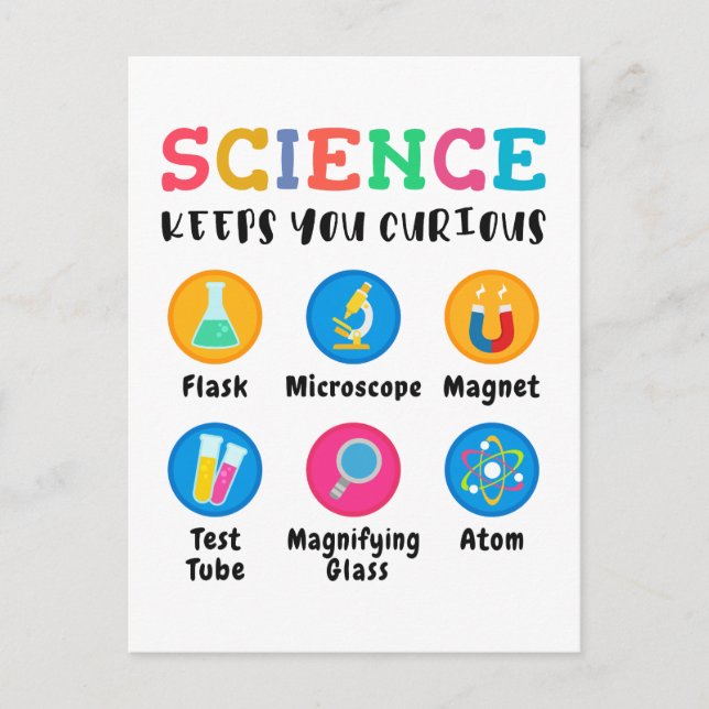 Science keeps you curious postcard (Front)
