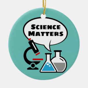 Science, la matière Voix Bubble Design Ornement