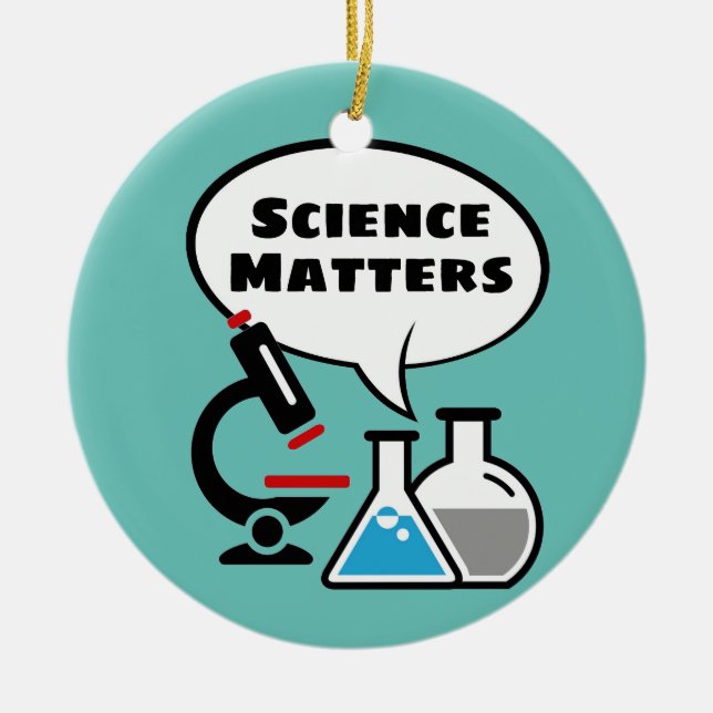 Science, la matière Voix Bubble Design Ornement (Devant)