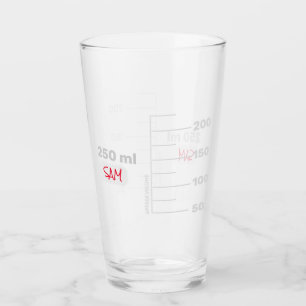 Science Lab Beaker Personalized Drinking Glass
