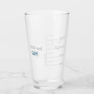 Science Lab Beaker Personalized Drinking Glass