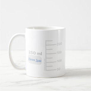Science Lab Beaker Personalized Large Label Mug