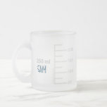 Science Lab Beaker Personalized Mug<br><div class="desc">For the science lover in your life. This 10 oz mug is made to look like a piece of laboratory glassware, with graduations for a comparably sized 250 ml beaker. You can even personalize it with your initials or name, just like you would in a lab setting. Design is repeated...</div>