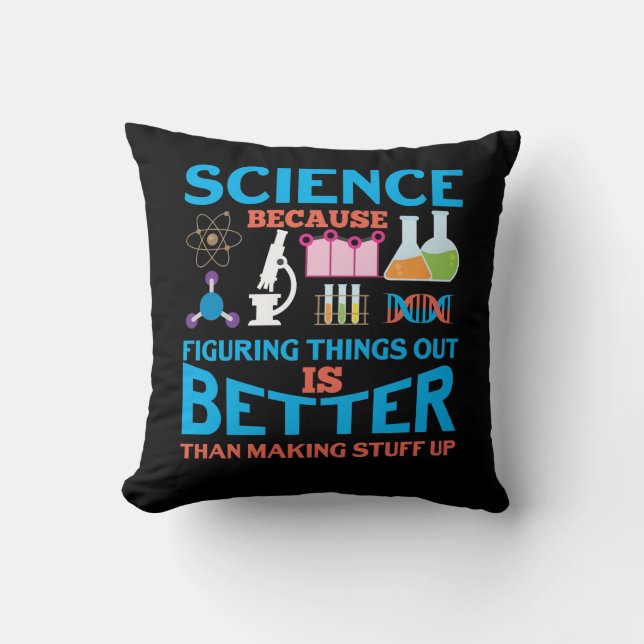 Science Lab laboratory technician Scientist Throw Pillow (Front)