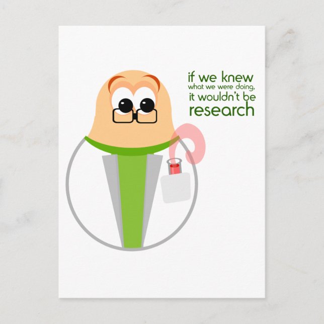 Science Lab Researcher Postcard (Front)