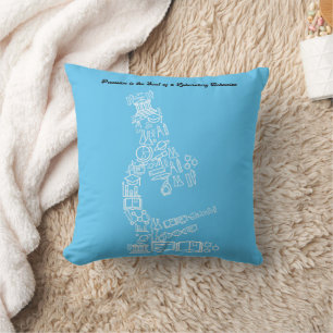 Science Lab Themed Design for Technicians Throw Pillow