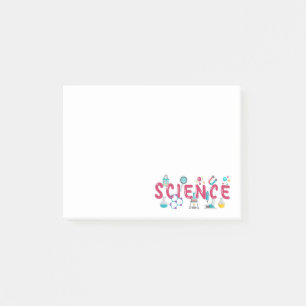Science laboratory apparatus post-it notes