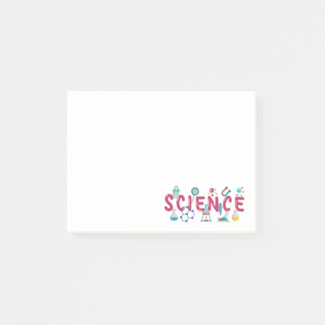 Science laboratory apparatus post-it notes (Front)