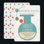 Science Laboratory Chemistry Birthday Party Invitation<br><div class="desc">Science Themed Party Invitations</div>
