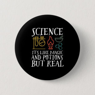 Science Like Magic and Potion Geek Nerd Scientist 2 Inch Round Button