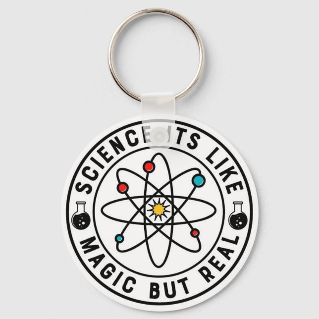Science Like Magic But Real Keychain (Front)