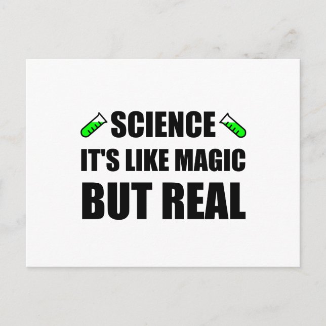 Science Like Magic But Real Postcard (Front)