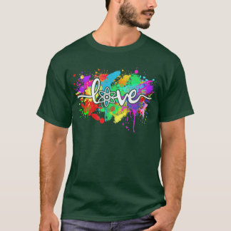 Science Love Colourful Typography Science teacher  T-Shirt