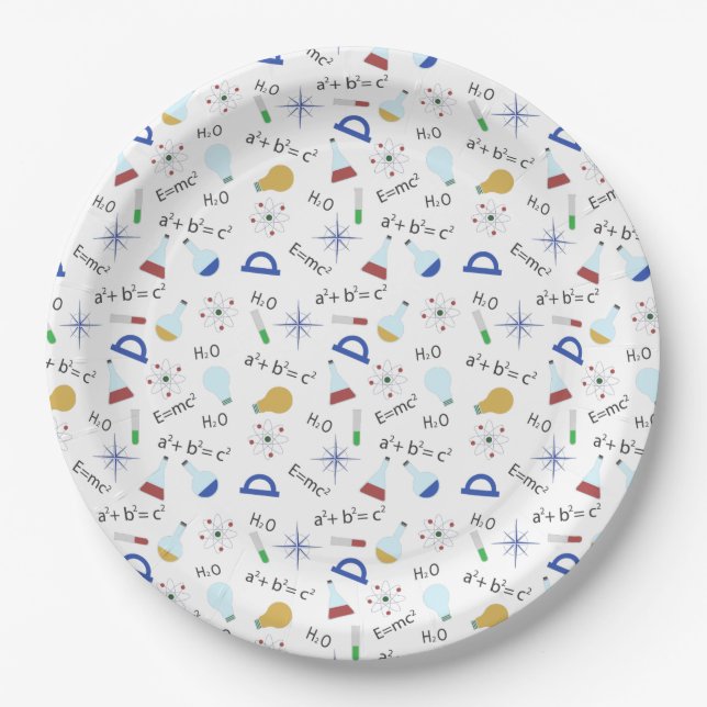 Science lover paper plate (Front)