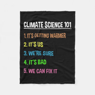 Science March – Earth Day Gift For Climate Change Fleece Blanket