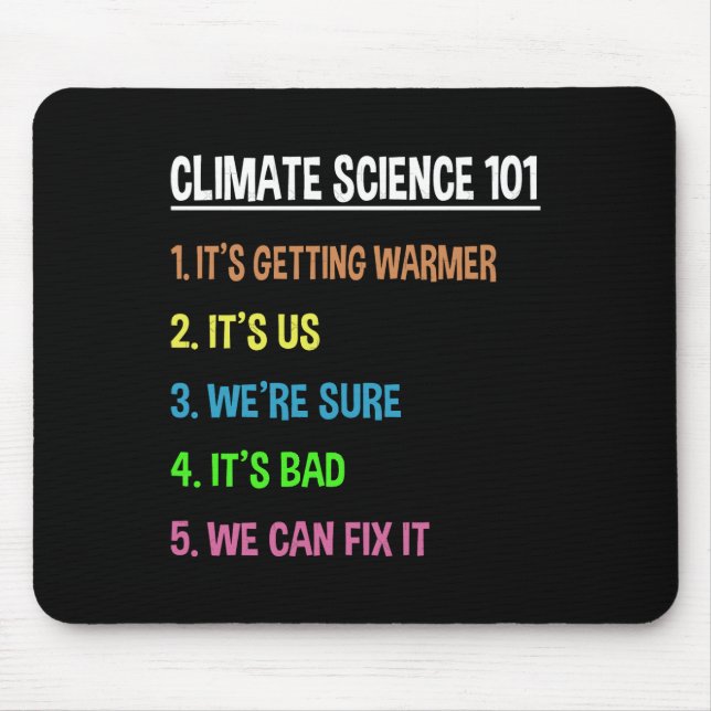 Science March – Earth Day Gift For Climate Change Mouse Pad (Front)