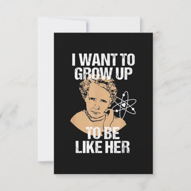 Science Marie Curie Card (Front)