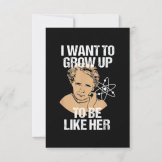 Science Marie Curie Card